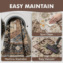 Bohemian Style Runner Rug by Axyaa - Retro Chic Carpet for Bedroom and Corridors