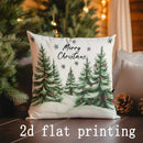 Axyaa Christmas Cushion Covers for Sofa, Bedroom, Car - Rectangular Pillow Cover