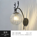 Axyaa Nordic Iron Glass Ball Wall Lamp for Home Decor in Gold