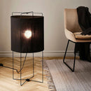 Axyaa Wabi Sabi Fabric Floor Lamp for Designer Living Room Corners