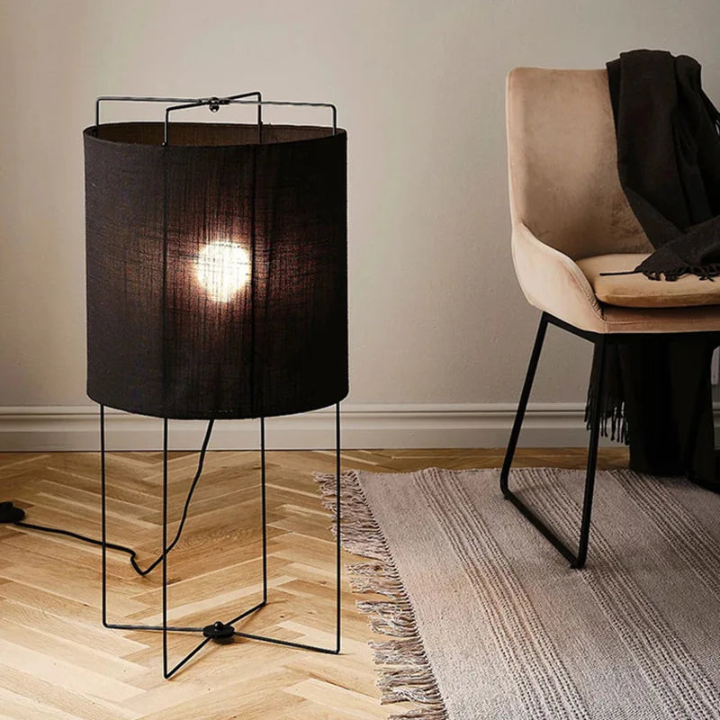 Axyaa Wabi Sabi Fabric Floor Lamp for Designer Living Room Corners