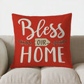 Axyaa Heart Flowers Wicker Basket Pillow Cover for Sofa, Bedroom, Car