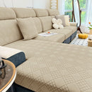 Axyaa Navy Stretch Sofa Covers for Loveseat Large Size - Washable & Fashionable