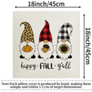 Axyaa Thanksgiving Pumpkin Pillow Cover 45*45cm Home Decor Cotton Linen
