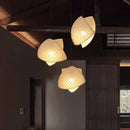 Axyaa White Chandelier Lightshade for Kitchen Island - French Country Minimalist Hanging Light