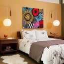 Axyaa Modern Japanese Silk Cloth Wall Lamp for Home, Bedroom, and Office