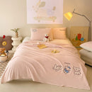 Axyaa Cartoon Style Lamb Wool Printed Blanket - Double-Sided High-Gram Shawl Blanket