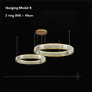 Axyaa Nordic Crystal Chandelier: Luxury Gold/Chromium Suspension Lamp
