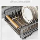 Axyaa Wood Drawer Organizer Dish Drying Rack Spicy Storage Multifunction Set
