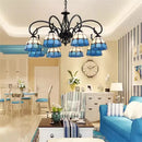 Axyaa Tiffany-Style Stained Glass Chandelier for Home Decor Lighting