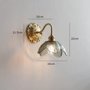 Axyaa Nordic Copper Ceramic LED Wall Sconce Light for Living Room and Bathroom