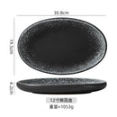 Axyaa Ceramic Oval Fish and Vegetable Dish - Large Personality Steamed Fish Dish