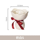 Axyaa Ceramic Flower Vase Hydroponic Decorative Arrangement Bouquet