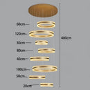 Axyaa Modern Luxury Home Staircase Pendant Lights Living Room Indoor Lighting