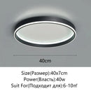 Axyaa LED Ceiling Light: Circular Remote Control Chandelier for Bedroom, Living Room, Kitchen