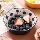 Axyaa Flower Fruit Pattern Ceramic Bowl Set