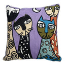 Axyaa Picasso Graffiti Art Painting Cushion Cover for Home Décor