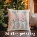 Axyaa Merry Christmas Snow Gnome Pillow Cover for Sofa Bedroom Car