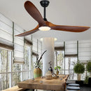 Axyaa 88-Inch DC Motor Ceiling Fan with Remote Control and Wood Blades