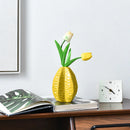 Axyaa Star Fruit Shape Vase: Nordic Style Flower Arrangement Creative Art Ornament