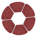 Axyaa PVC Fan Shaped Placemats - Heat Resistant Dining Table Mats