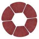 Axyaa PVC Fan Shaped Placemats - Heat Resistant Dining Table Mats