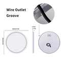 Axyaa LED Round Bathroom Mirror with Smart Anti-fog & RGB Backlit Colors