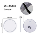 Axyaa LED Round Bathroom Mirror with Smart Anti-fog & RGB Backlit Colors