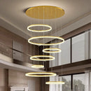 Axyaa Staircase Chandeliers LED Pendant Light for Modern Home Decor