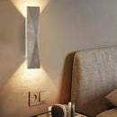 Axyaa Double LED Wall Sconce Lamp for Bedside Aisle Foyer Yellow Cave Stone