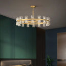 Axyaa Crystal Chandelier: Modern Decorative Lighting for Living and Dining Room