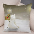 Axyaa Cartoon Design Pillowcase for Children's Room, Sofa, Home Decoration 45*45cm