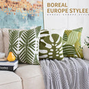 Tropical Plant Pattern 3D Cushion Cover 45x45cm for Living Room Sofa by Axyaa