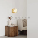 Axyaa Marble Square G9 LED Wall Sconce Light Fixture for Bedroom Aisle Staircase