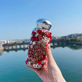 Axyaa Shiny Diamond Stainless Steel Thermal Water Bottle Vacuum Flask Insulation Cup