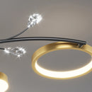 Axyaa LED Smart Remote Control Round Chandelier for Living Room Kitchen Interior Lighting