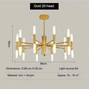 Axyaa Modern Ceiling Chandelier Light for Living Room Kitchen Bedroom Home Decor