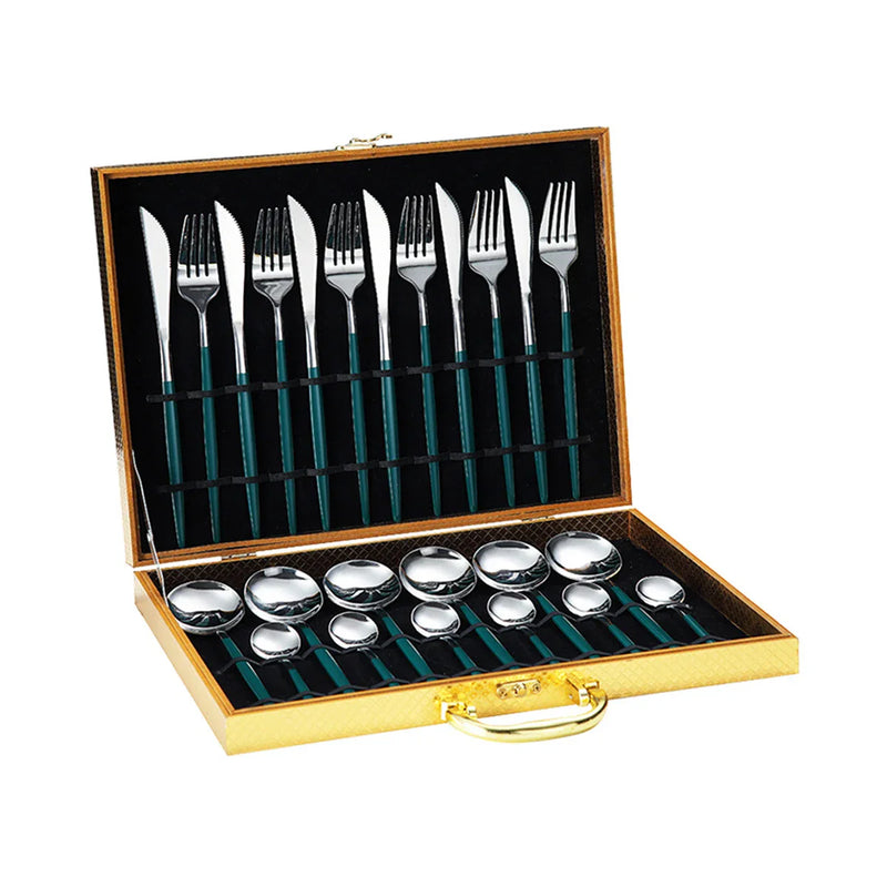 Axyaa Stainless Steel Tableware Set in Elegant Gift Box