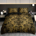 Axyaa Black Floral Duvet Cover Set: Soft, Breathable, All Seasons 3-Piece Set