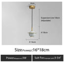 Axyaa Marble Pendant Light Nordic Bedroom Chandelier