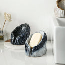 Axya Ceramic Soap Drain Rack - Stylish Basin Drainer and Soap Holde