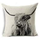 Axyaa Dog Yak Linen Cushion Cover - 45*45cm
