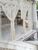 Boho Macrame Cotton Door Curtain Wall Hanging Art Tapestry by Axyaa