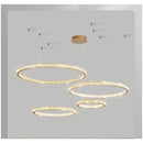 Axyaa Acrylic Pendant Chandelier: Modern, Elegant, Adjustable Ceiling Light