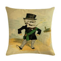 Axyaa Halloween Skull Linen Pillowcase 45*45cm