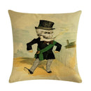 Axyaa Halloween Skull Linen Pillowcase 45*45cm