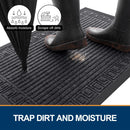 Axyaa Durable Indoor/Outdoor Trapping Doormat: Waterproof, Washable, Low Profile Entry Mat