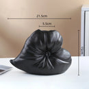Axyaa Ceramic Heart Flower Vase Home Decor Geometric Handicraft Accessories