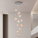 Luxurious Axyaa LED Ceiling Chandelier for Modern Bedroom and Dining Room Lighting