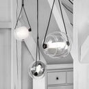 Axyaa Nordic Glass Chandelier LED Pendant Light for Modern Dining Room